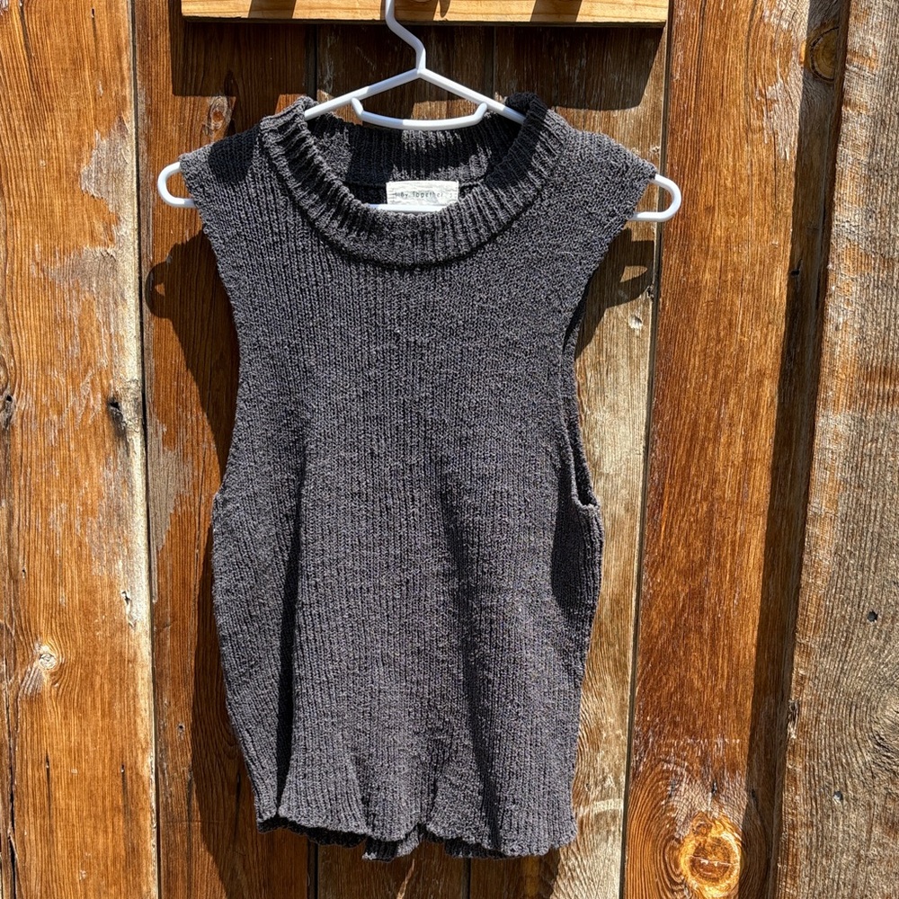 By Together Charcoal Knit Top
